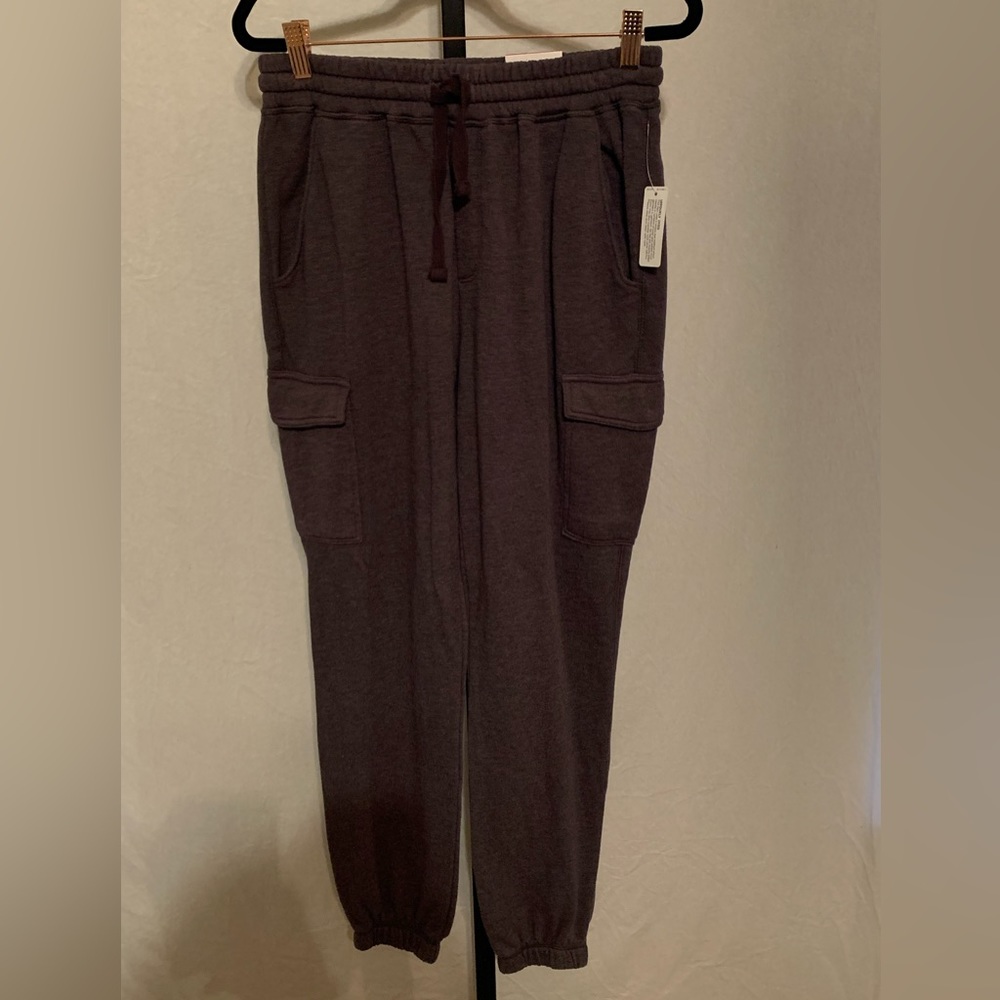 Flirtitude dark grey cargo pocket jogger